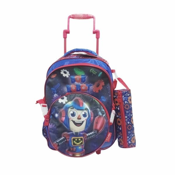 Kit Mochila De Rodinha Bob Robot +Lancheira +Estojo Winth