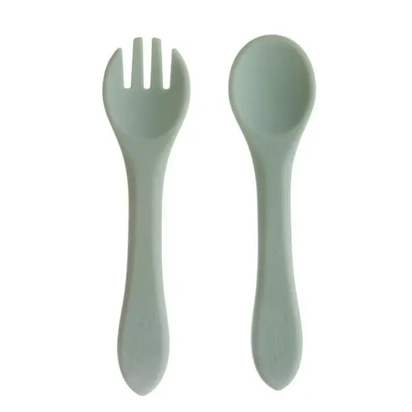 Kit Talheres De Silicone Infantil Tigor T. Tigre BB - Imagem 2