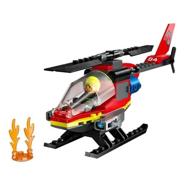 Lego City Helicoptero Dos Bombeiros 85 Pecas 60411 - Imagem 3
