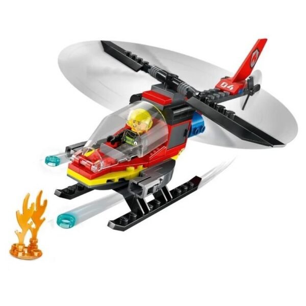 Lego City Helicoptero Dos Bombeiros 85 Pecas 60411 - Imagem 2