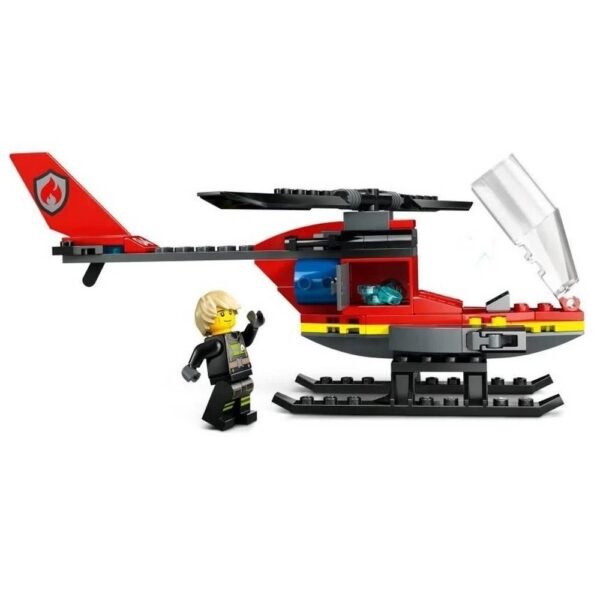 Lego City Helicoptero Dos Bombeiros 85 Pecas 60411 - Imagem 4