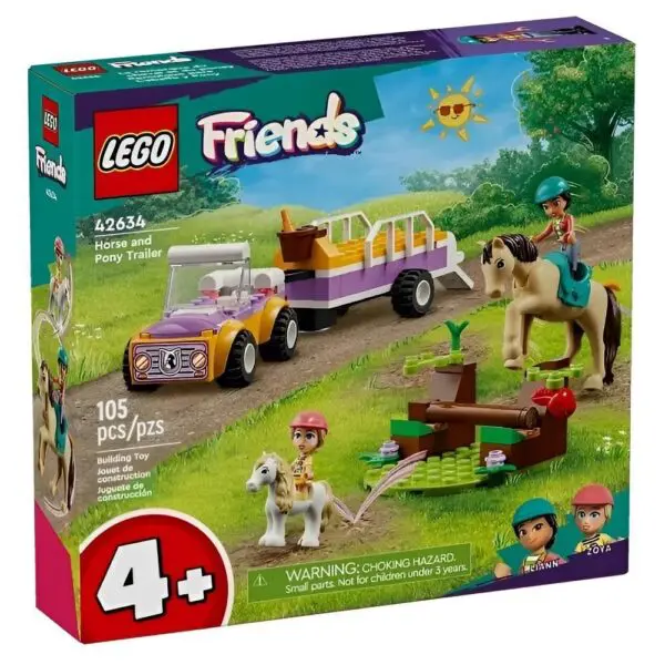 Lego Friends Trailer De Cavalos E Ponei 105 Pecas 42634 - Imagem 5