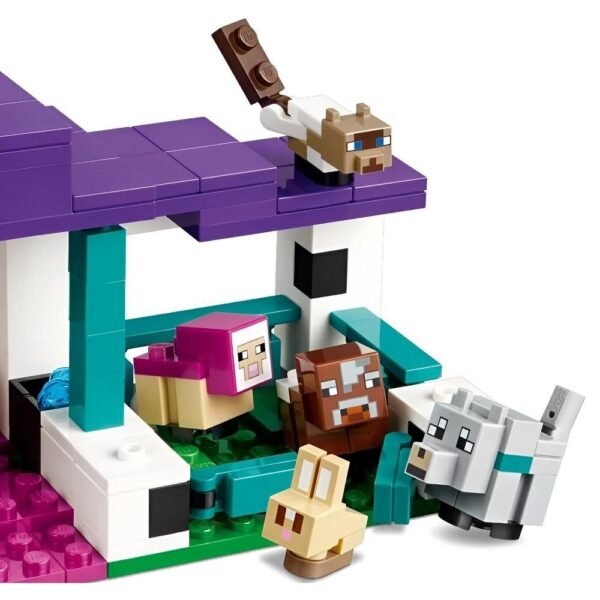 Lego Minecraft O Santuario Animal 206 Pecas 21253 - Imagem 4