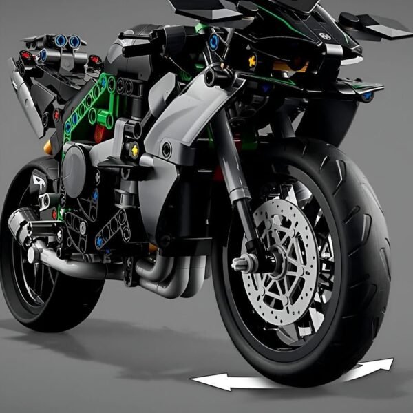 Lego Technic Motocicleta Kawasaki Ninja H2R 643 Pecas 42170 - Imagem 7
