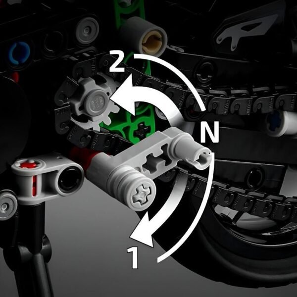 Lego Technic Motocicleta Kawasaki Ninja H2R 643 Pecas 42170 - Imagem 6