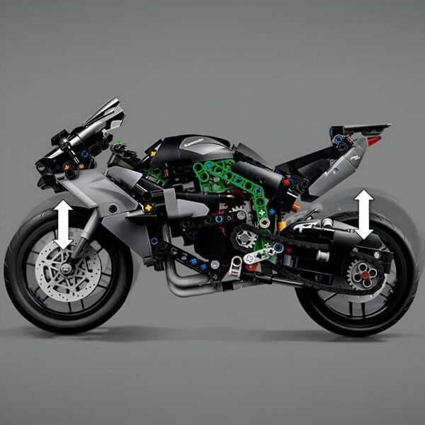 Lego Technic Motocicleta Kawasaki Ninja H2R 643 Pecas 42170 - Imagem 5