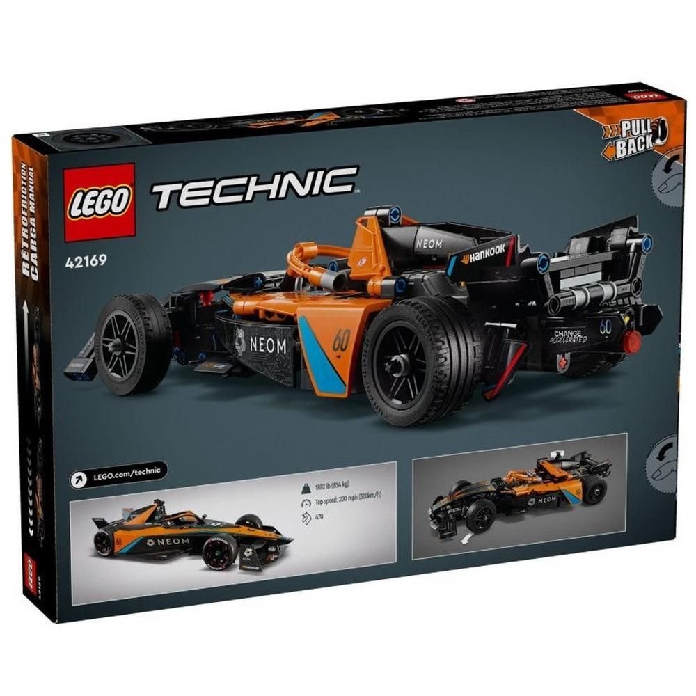 Lego Technic Neom McLaren Formula E Race Car 452 Pecas 42169 - Imagem 8