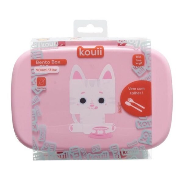 Marmita Bento Box Infantil Kouii Filhotiis Gata Mia - Imagem 7