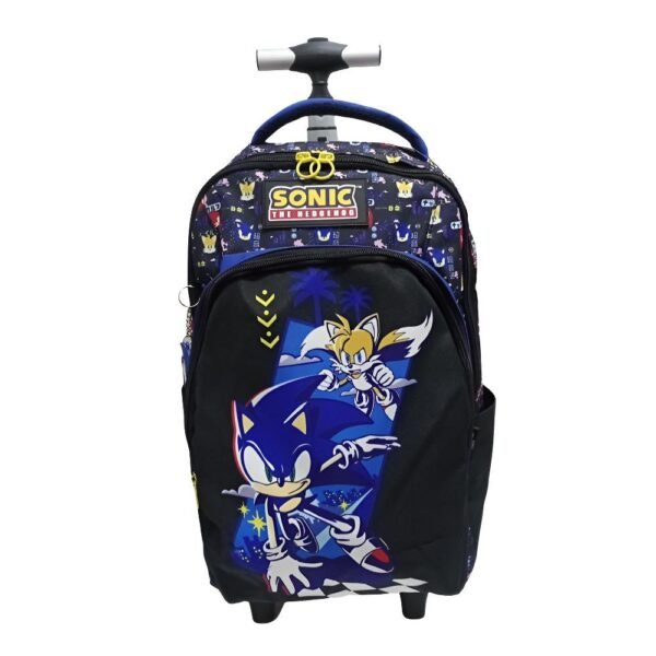 Mochila De Rodinha Com Alcas Sonic The Hedgehog Luxcel