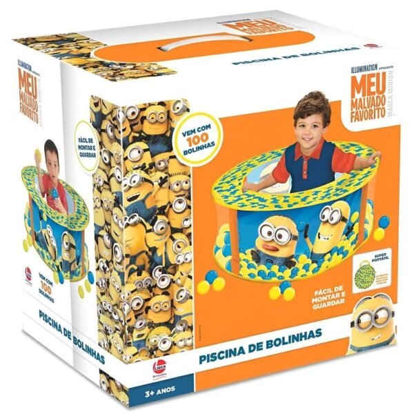 Piscina De Bolinhas Minions Com 100 Bolinhas Lider - Imagem 4
