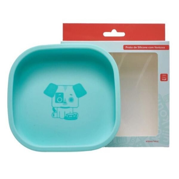 Prato De Silicone Com Ventosa Kouii Filhotiis Cachorro Theo