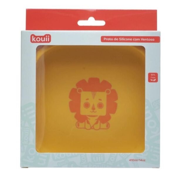 Prato De Silicone Com Ventosa Kouii Filhotiis Leao Leo - Imagem 5