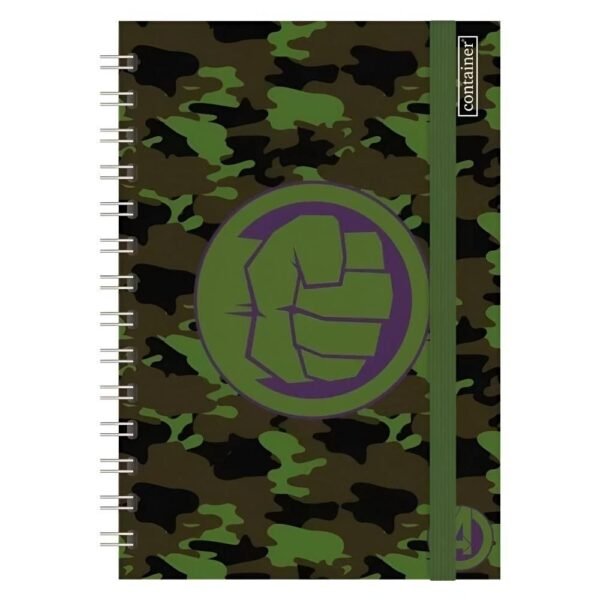 Caderno Bullet Journal Hulk Colegial 80 Folhas 70gr