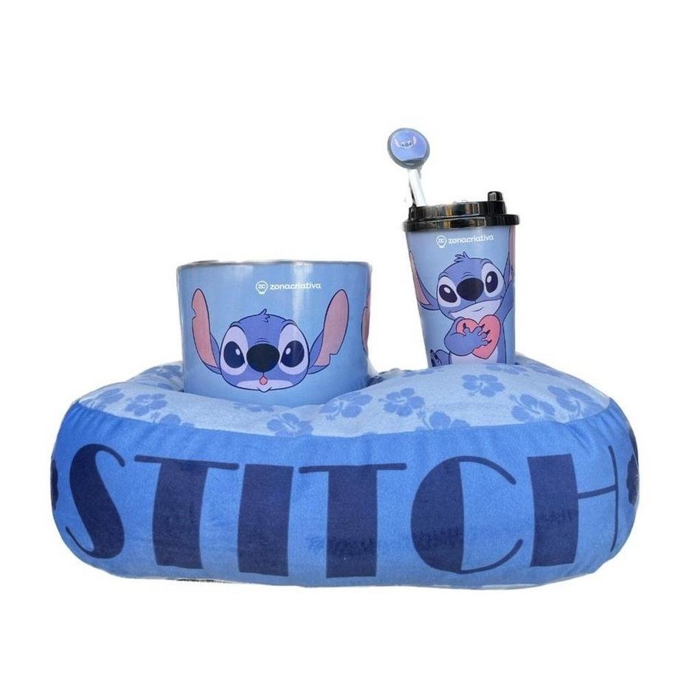 Kit Almofada Balde De Pipoca E Copo Stitch Zona Criativa