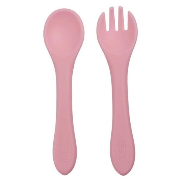 Kit Talheres De Silicone Kouii Filhotiis Borboleta Pipa - Imagem 2