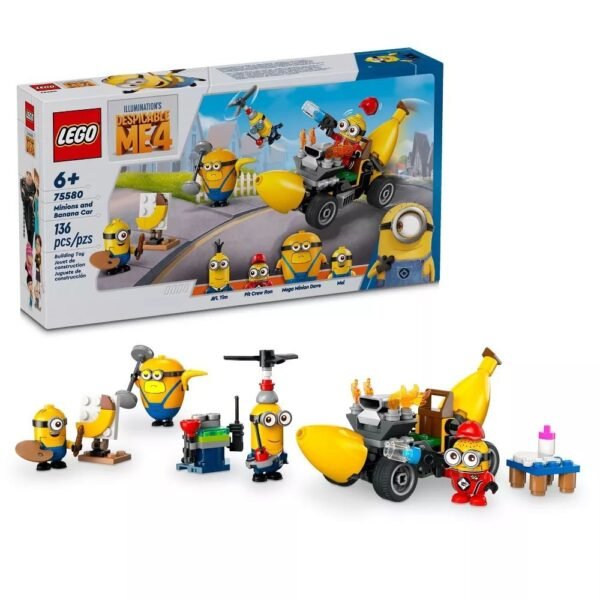 Lego Meu Malvado Favorito 4 Minions E Carro Banana 75580