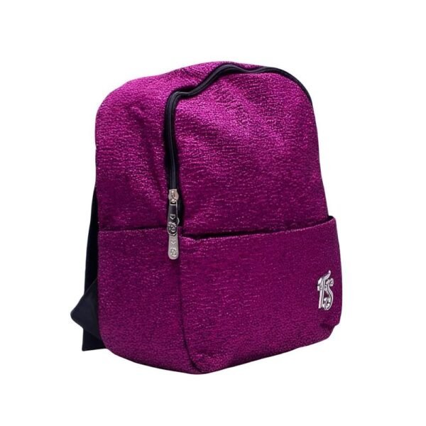 Mini Mochila De Costas Fiorella Sotti Brilhosa Rosa - Image 2