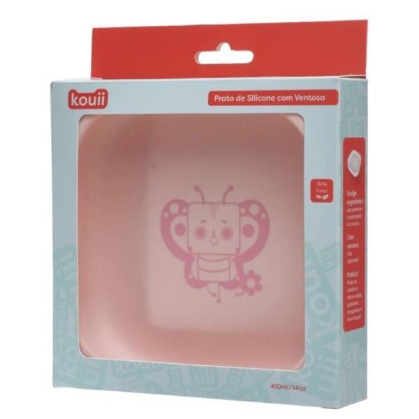 Prato De Silicone Com Ventosa Kouii Filhotiis Borboleta Pipa - Imagem 5