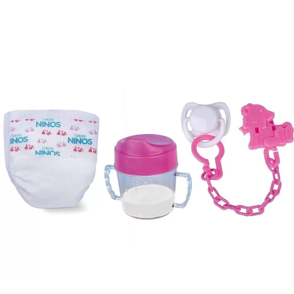 Boneca Love Born Nenem Nanando com Acessorios - Cotiplas - Imagem 3