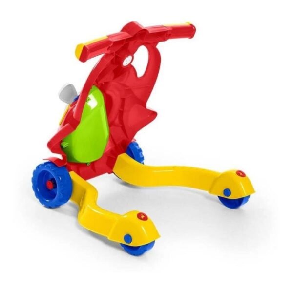 Andador Bebe Aviador Vermelho Com Som +9 Meses Tateti - Imagem 3