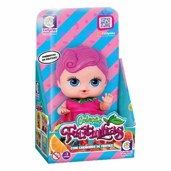 Boneca Cheirinho 18cm Colecao Frutinhas Groselha Cotiplas - Imagem 2