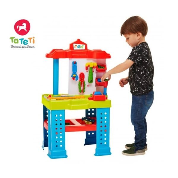 Brinquedo Didatico Bancada De Trabalho com Ferramentas TaTeT