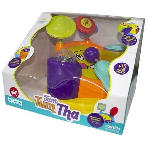 Brinquedo de Bebe Bateria Infantil Tum Tum Tha Calesita - Imagem 6