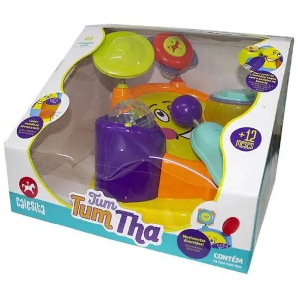 Brinquedo de Bebe Bateria Infantil Tum Tum Tha Calesita - Imagem 6