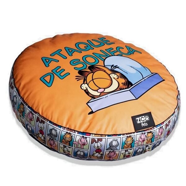 Cama Pet Grande Redonda Futton Garfield Zona Criativa - Imagem 2