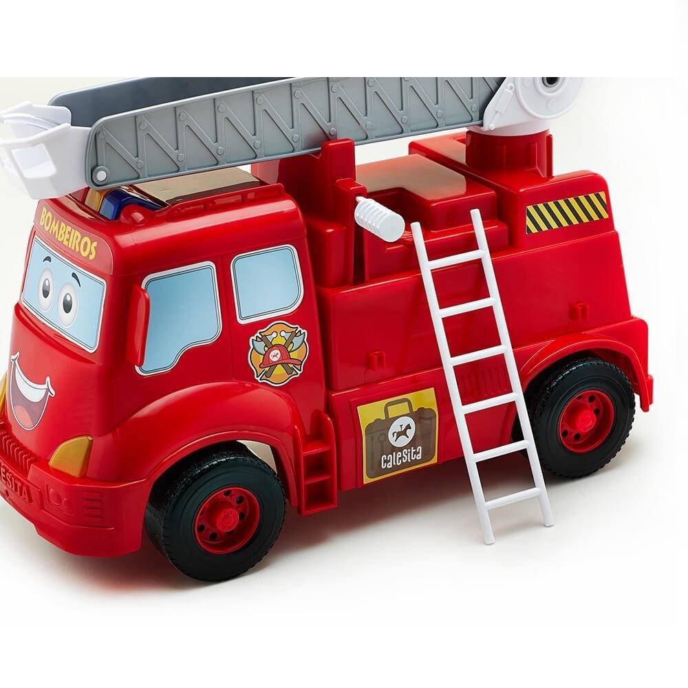 Carro De Bombeiros Em Acao Lanca Agua Com Som e Luz TaTeTi - Imagem 2