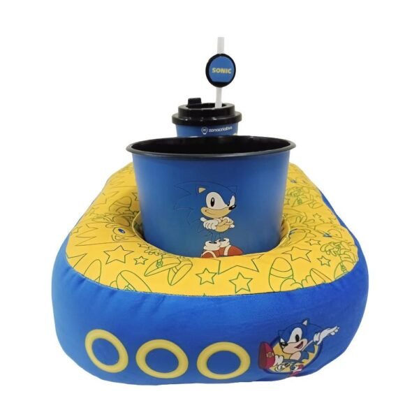 Kit Almofada Balde De Pipoca E Copo Sonic Zona Criativa - Imagem 3