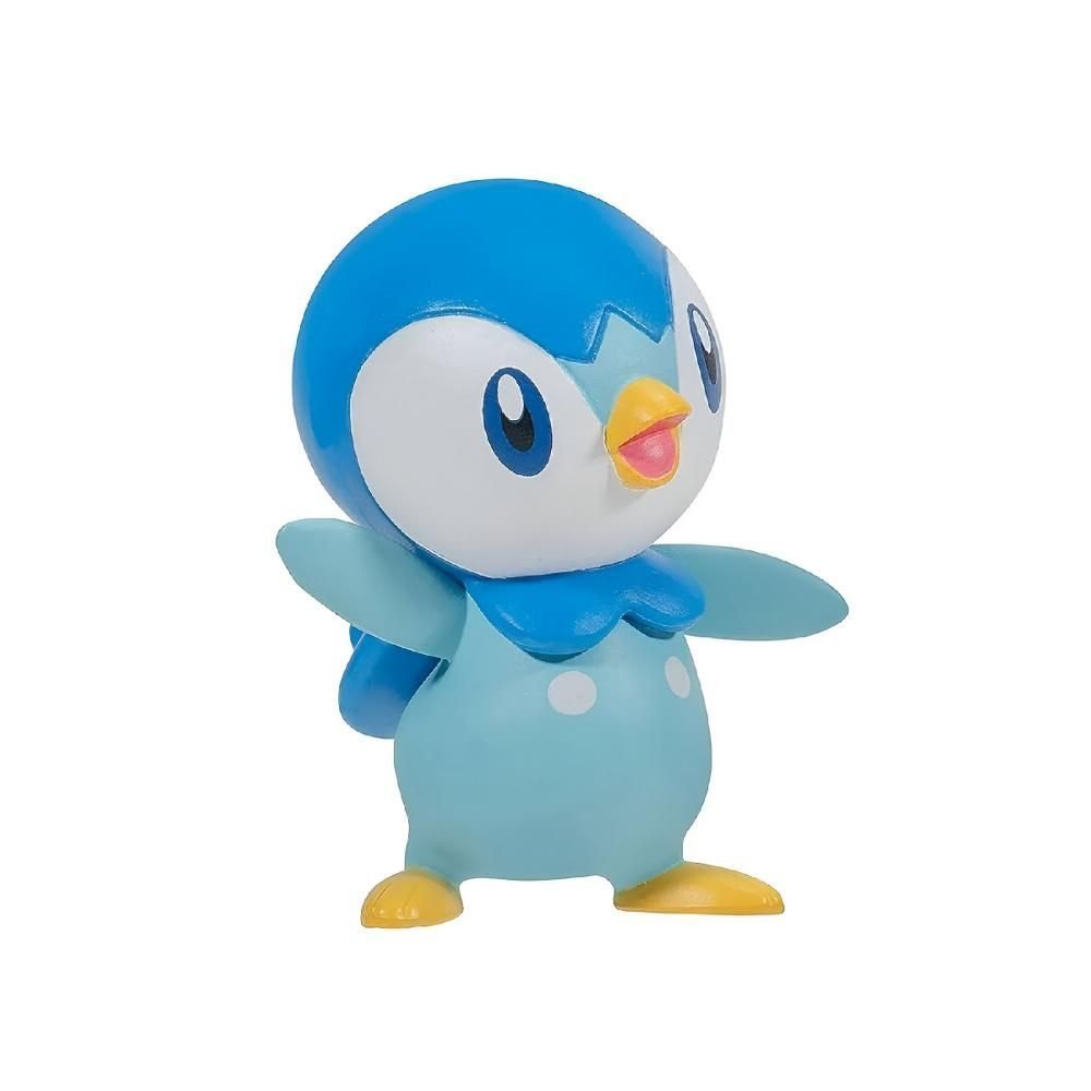 Pokemon 3 Figuras De Acao Axew + Luxio + Piplup Sunny - Imagem 3