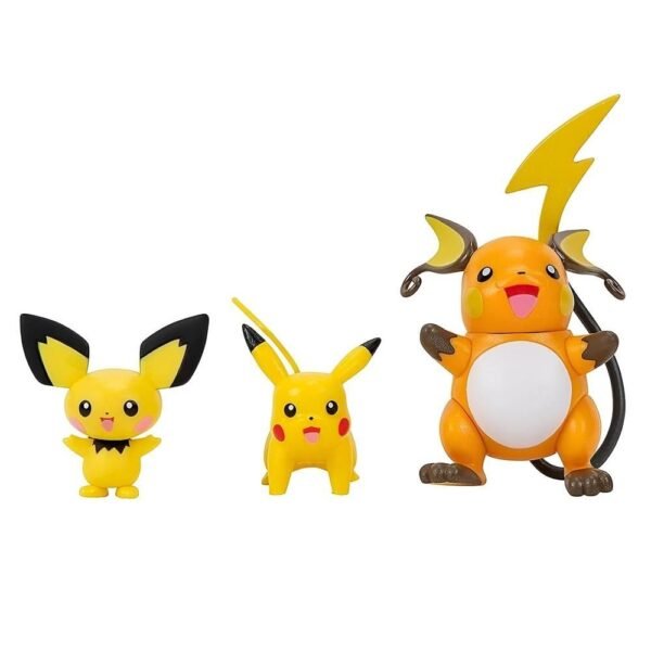 Pokemon Multipack Evolucao Pichu Pikachu Raichu Sunny - Imagem 2