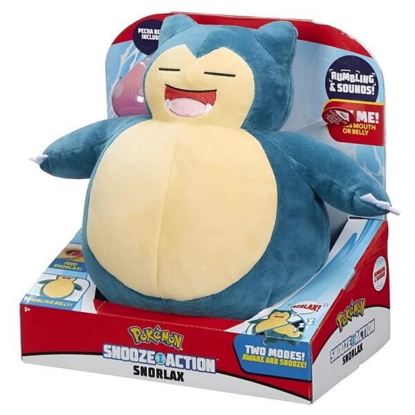 Snorlax Pelucia De Luxo Com Som 25cm Pokemon Sunny - Imagem 2