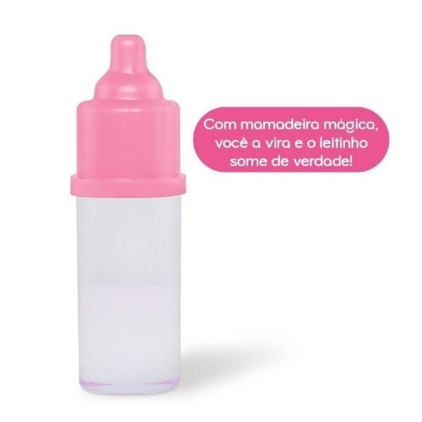 Boneca Soft Reborn De Touquinha Com Mamadeira Milk - Imagem 3