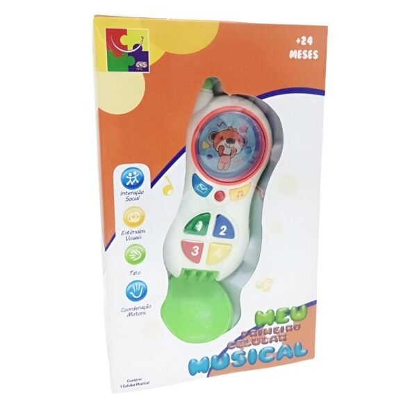 Brinquedo Bebe Meu Primeiro Celular Luz E Som Sortido CKS - Imagem 5