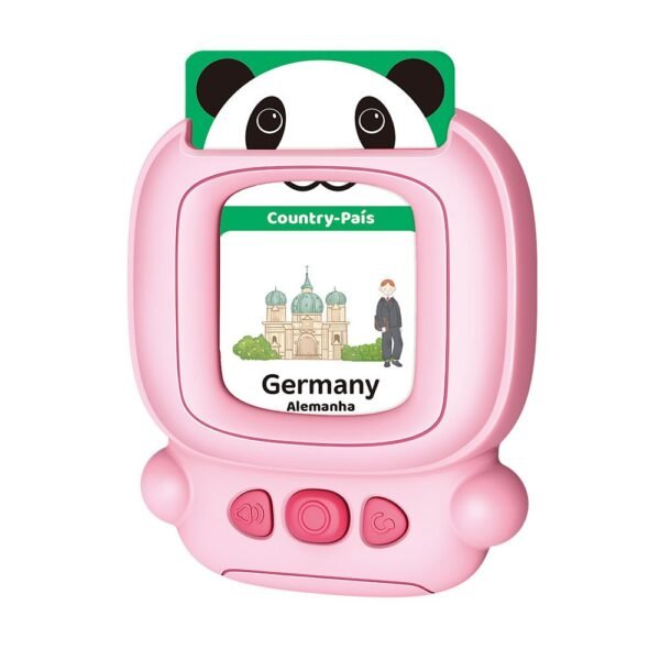 Brinquedo Educativo Aprenda Brincando Ingles 112 Cards Rosa - Imagem 2