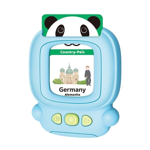 Brinquedo Educativo Aprenda Brincando Ingles 112 Cards Azul - Imagem 2