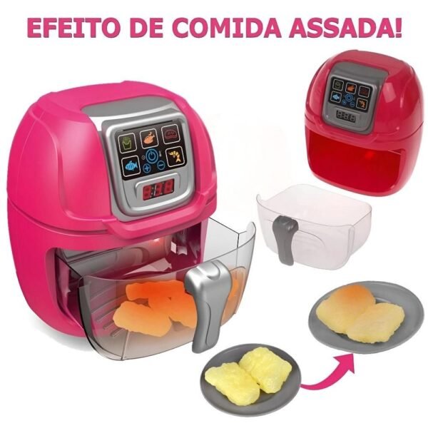 Brinquedo Fritadeira Eletrica Air Fryer Mania De Casa DM Toy - Imagem 4