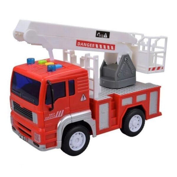 Caminhao De Bombeiro Friccao Com Som E Luz Sortido DM Toys - Imagem 3