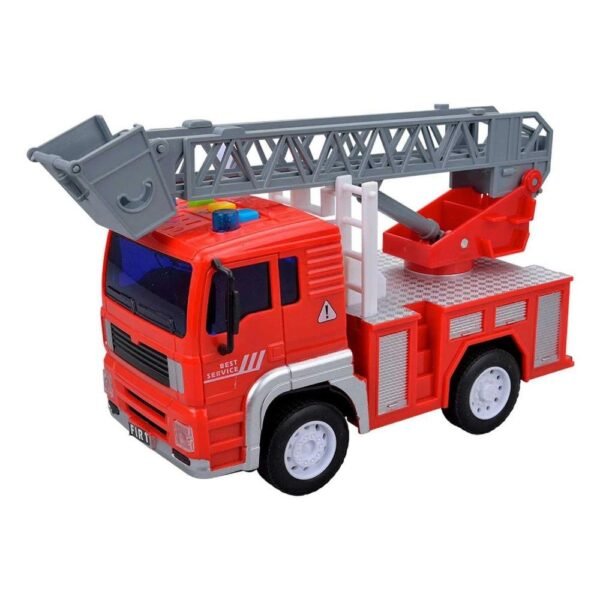 Caminhao De Bombeiro Friccao Com Som E Luz Sortido DM Toys - Imagem 2