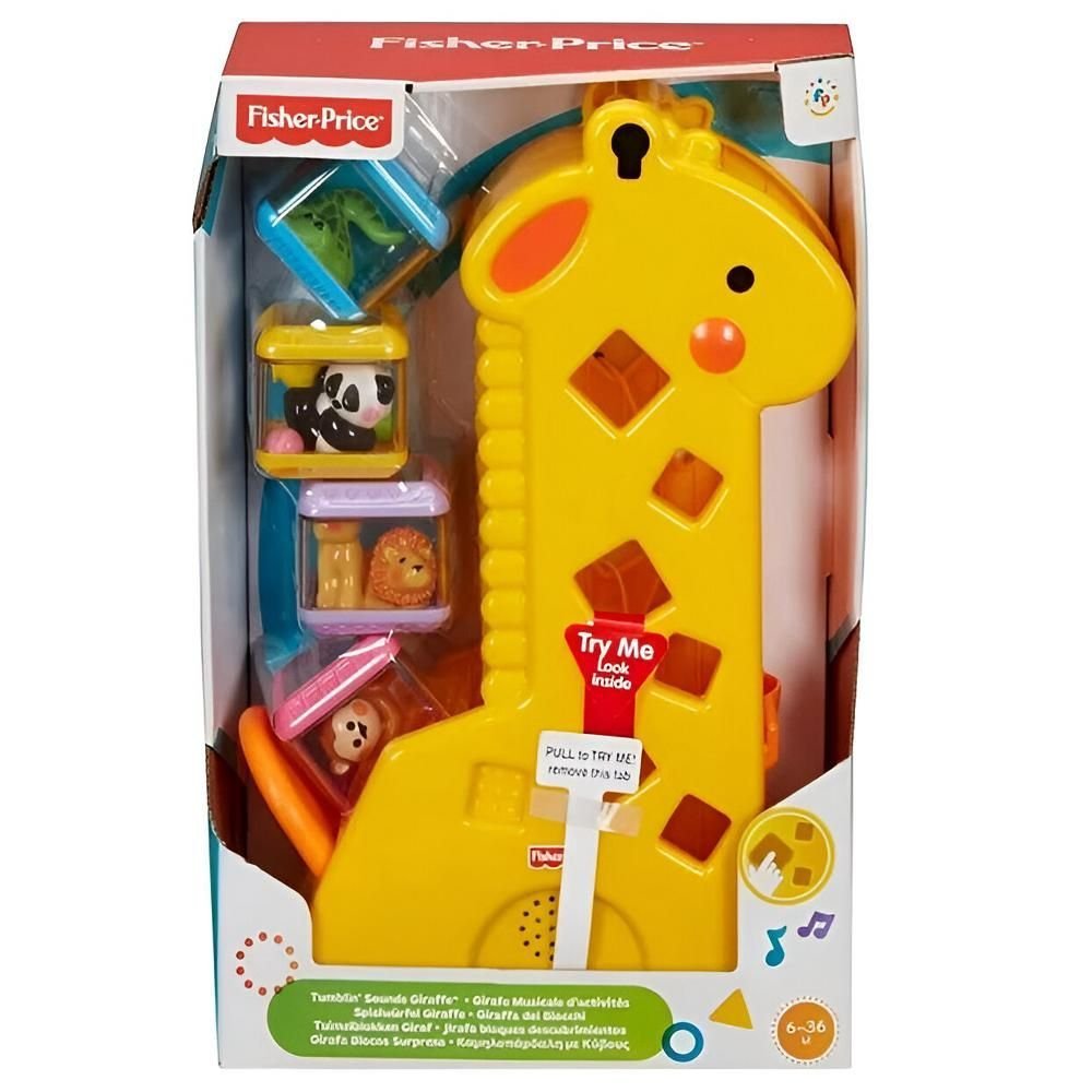 Girafa Com Blocos Para Bebe +6 Meses Fisher Price - Imagem 3