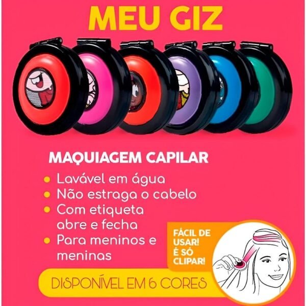 Kit Maquiagem Infantil Turma Da Monica Cor E Diversao 5Pecas - Imagem 4