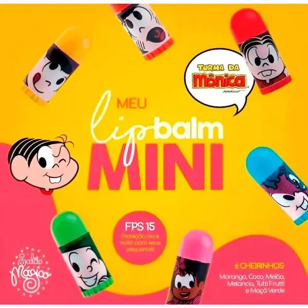 Kit Maquiagem Infantil Turma Da Monica Cor E Diversao 5Pecas - Imagem 3