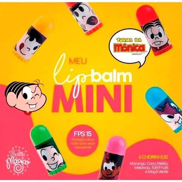 Kit Maquiagem Infantil Turma Da Monica Cor E Protecao 6Pecas - Imagem 3
