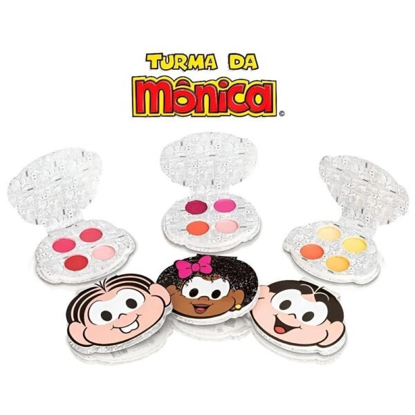 Kit Maquiagem Infantil Turma Da Monica Cor E Protecao 6Pecas - Imagem 2
