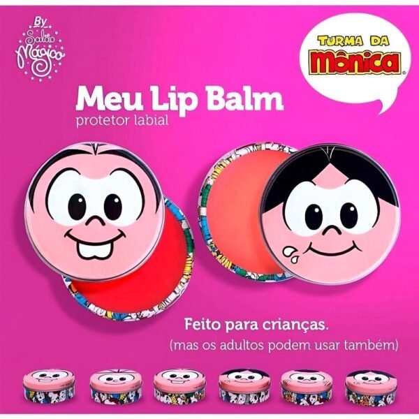 Kit Maquiagem Infantil Turma Da Monica Cor E Protecao 6Pecas - Imagem 5