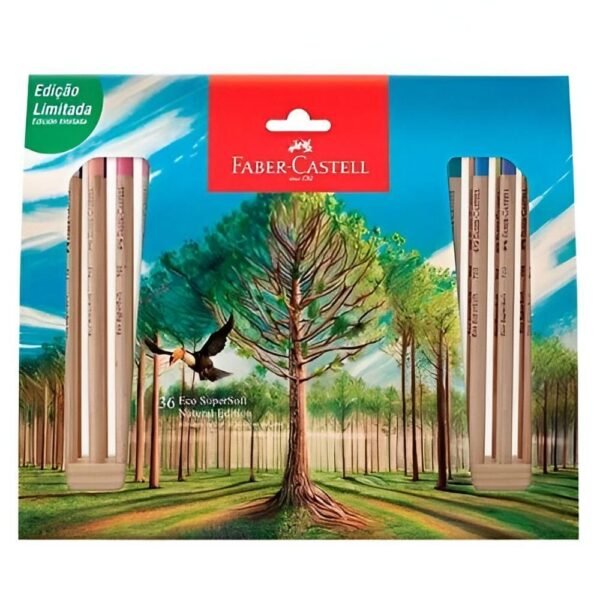 Lapis De Cor Faber Castell SuperSoft Natural Edition 36Cores - Imagem 4