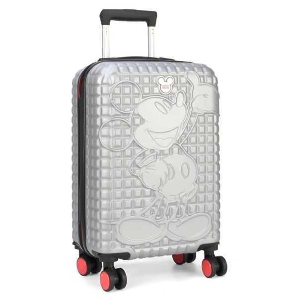 Mala De Viagem Bordo Disney Mickey 360 Rigida Tam P Prata