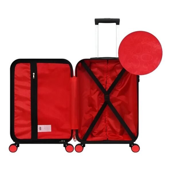 Mala De Viagem Bordo Disney Mickey 360 Rigida Tam P Prata - Imagem 6